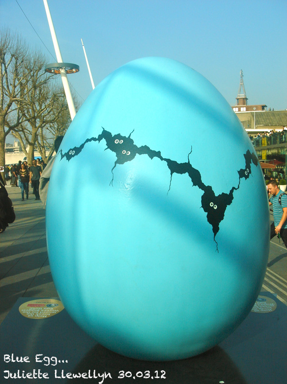 Blue Easter Egg in the Easter Egg Hunt